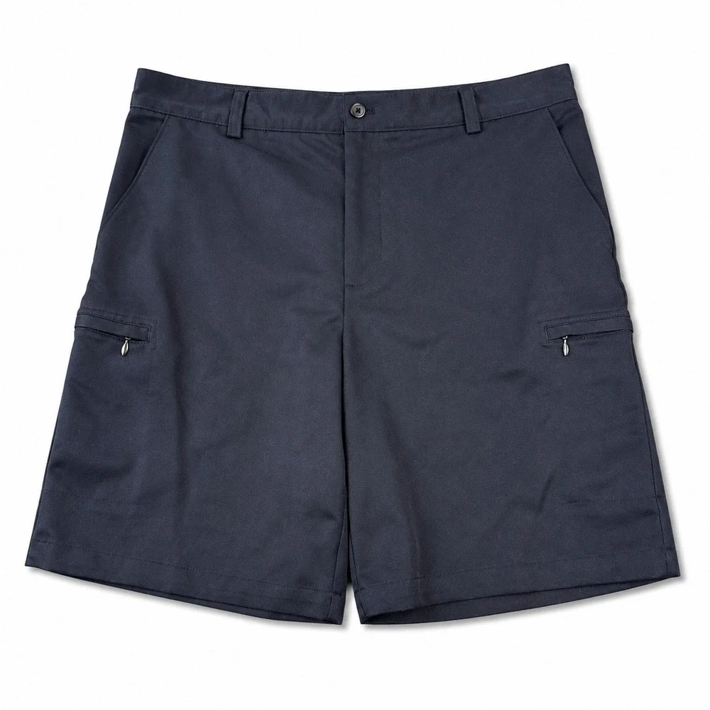 IZOD Golf Shorts Mens 36 Navy Blue Cargo XFG Performance Classic Zip Pocket